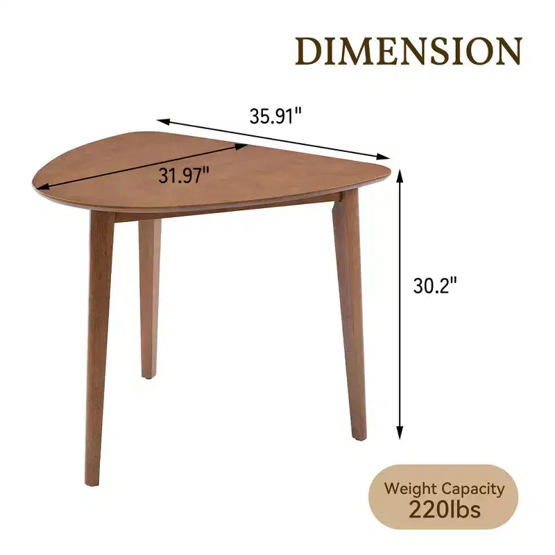 GDFStudio Dennis 35,91 Table triangulaire moderne en bois