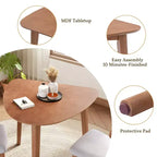 GDFStudio Dennis 35,91 Table triangulaire moderne en bois