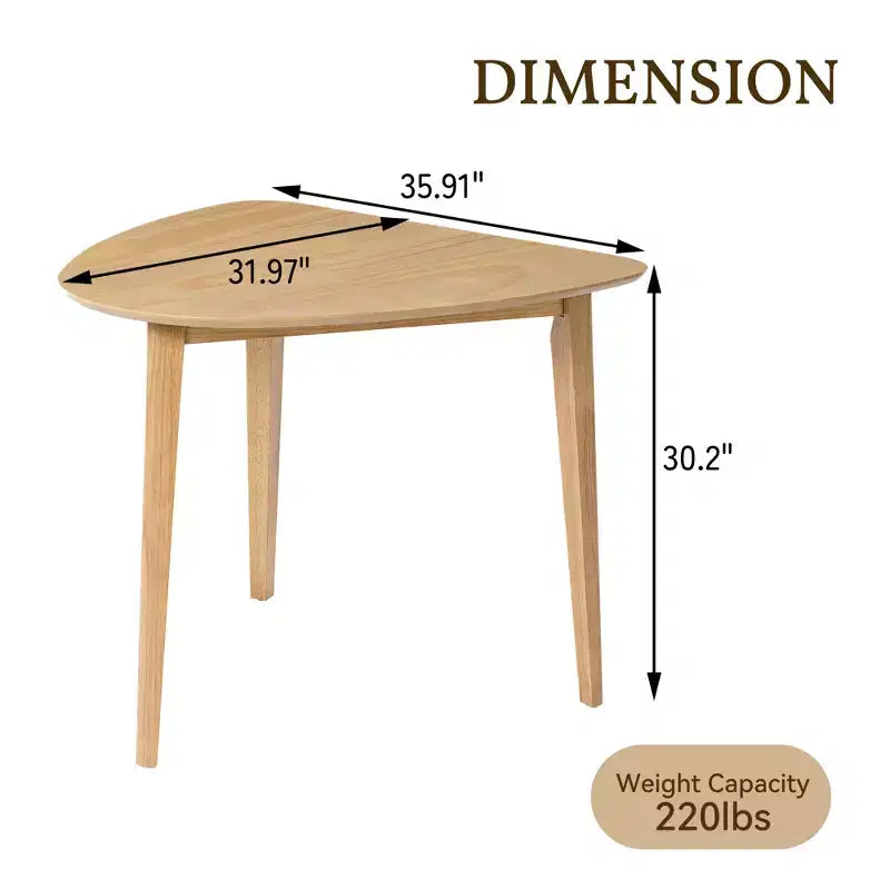 GDFStudio Dennis 35,91 Table triangulaire moderne en bois
