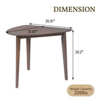 GDFStudio Dennis 35,91 Table triangulaire moderne en bois