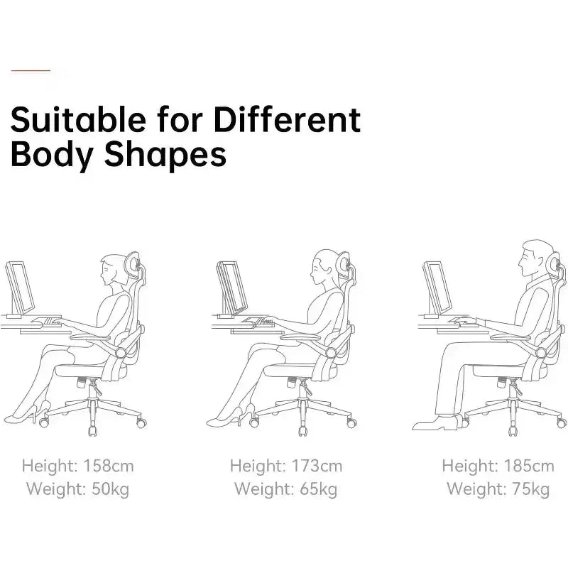 BALHAM TRADE-Chaise de bureau ergonomique Soutien lombaire réglable Inclinaison 110-130 Accoudoirs 3D avec appuie-tête
