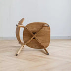 MAYEERTY Lot de 4 chaises de salle à manger en bois massif, chaises en bois naturel pour cuisine, salle à manger, salon