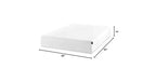 Matelas en mousse à mémoire de forme au thé vert Zinus 14 pouces Queen, sensation mi-ferme, soulagement de la pression zoné, mousses et tissus certifiés sans danger, matelas en boîte