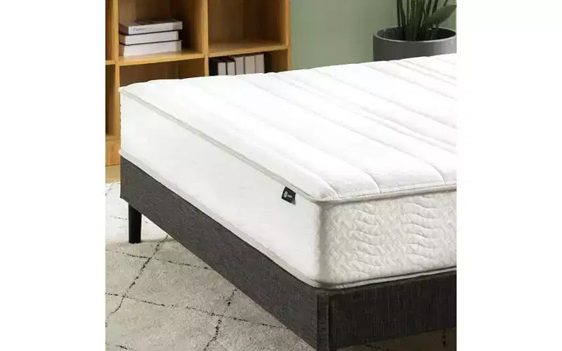 Matelas hybride ressorts et mousse Zinus 6 pouces [Nouvelle version], Lit simple, Fermeté moyenne, Soutien durable, Mousses et tissus certifiés sûrs, Matelas dans une boîte