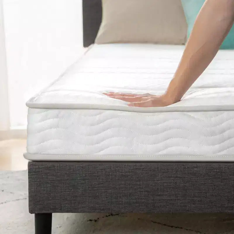 Matelas hybride ressorts et mousse Zinus 6 pouces [Nouvelle version], Lit simple, Fermeté moyenne, Soutien durable, Mousses et tissus certifiés sûrs, Matelas dans une boîte