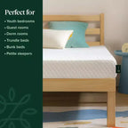 Matelas en mousse à mémoire de forme Zinus 5 Twin Cooling Essential, sans fibre de verre, fermeté moyenne, couches rafraîchissantes et respirantes, matériaux certifiés sûrs