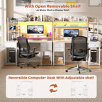 Bureau d'ordinateur avec tiroirs