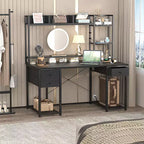 Bureau d'ordinateur avec tiroirs