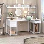 Bureau d'ordinateur avec tiroirs