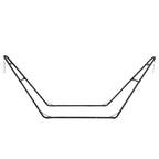 Support de hamac double universel Acekool, capacité de 250 kg, support de hamac en métal robuste pour hamacs de 2,7 à 4,3 m, patio extérieur, noir
