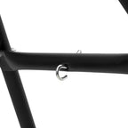 Support de hamac double universel Acekool, capacité de 250 kg, support de hamac en métal robuste pour hamacs de 2,7 à 4,3 m, patio extérieur, noir