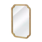 Miroir mural 24 x 36 avec cadre en bois massif, coins arrondis, miroir décoratif pour salle de bain, chambre à coucher, salon, entrée-Panipeachy