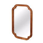 Miroir mural 24 x 36 avec cadre en bois massif, coins arrondis, miroir décoratif pour salle de bain, chambre à coucher, salon, entrée-Panipeachy