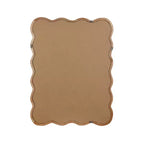 Miroir mural 30 x 40 avec cadre en bois massif, miroir décoratif rectangulaire ondulé pour salle de bain, chambre à coucher, salon, entrée-Panipeachy