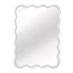 Miroir mural 30 x 40 avec cadre en bois massif, miroir décoratif rectangulaire ondulé pour salle de bain, chambre à coucher, salon, entrée-Panipeachy