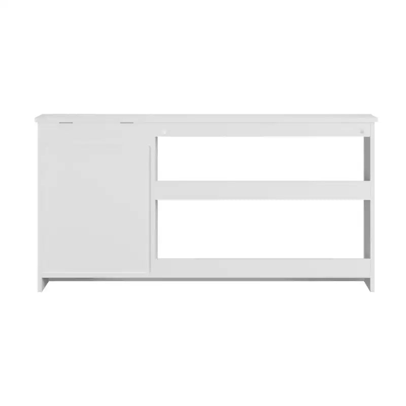 Étagère à Livres et Meuble de Rangement pour Jouets 3-en-1 pour Enfants avec Tableau Noir, Organisateur Blanc Moderne pour Salle de Jeux