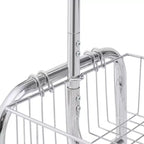 VIYET 67 800LBS Portant à vêtements avec panier de rangement, portant à vêtements roulant en fer robuste (2 pièces/carton, cintre pliable portable)
