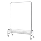 VIYET 67 800LBS Portant à vêtements avec panier de rangement, portant à vêtements roulant en fer robuste (2 pièces/carton, cintre pliable portable)