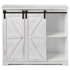 Le buffet de cuisine Lakeside Collection avec portes coulissantes façon grange -