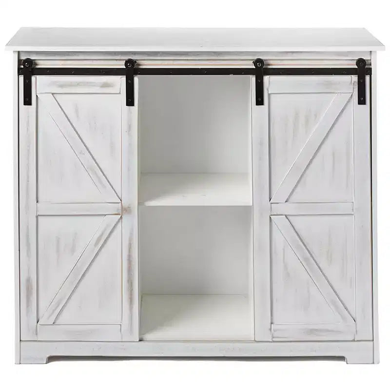 Le buffet de cuisine Lakeside Collection avec portes coulissantes façon grange -