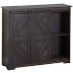 Le buffet de cuisine Lakeside Collection avec portes coulissantes façon grange -