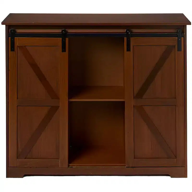 Le buffet de cuisine Lakeside Collection avec portes coulissantes façon grange -