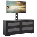 Farmhouse Style Dresser TV Stand for TVs up to 70''  4 Drawers, Rattan Doors, Wooden Storage Cabinet, Media Console for Bedroom or Living Room