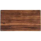 Tabourets de cuisine rustiques Whisen de style campagnard, lot de 2, chaises de cuisine en bois hauteur comptoir - Noyer