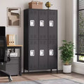 6 Doors Employee Lockers for Office, Metal Storage Locker Combination, Lockable Employee's Metal Locker with Door, Industrial Storage Lockers