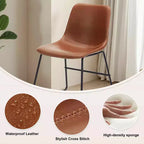 MAYEERTY Lot de 4 chaises de cuisine/salle à manger, assise polyvalente pour salle à manger et usage domestique