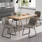 MAYEERTY Lot de 4 chaises de cuisine/salle à manger, assise polyvalente pour salle à manger et usage domestique