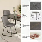 MAYEERTY Lot de 4 chaises de cuisine/salle à manger, assise polyvalente pour salle à manger et usage domestique