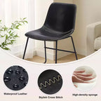 MAYEERTY Lot de 4 chaises de cuisine/salle à manger, assise polyvalente pour salle à manger et usage domestique