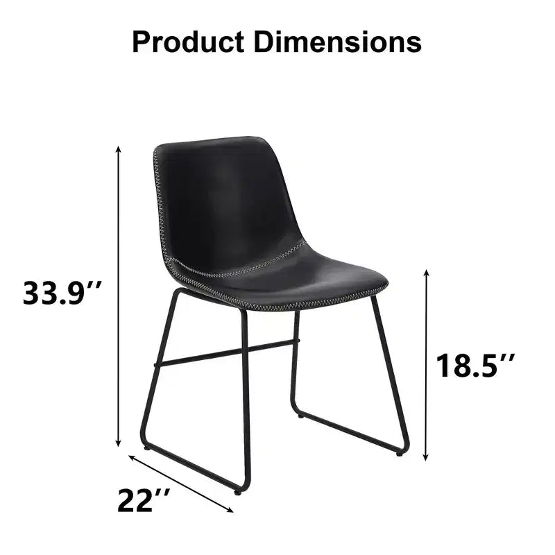 MAYEERTY Lot de 4 chaises de cuisine/salle à manger, assise polyvalente pour salle à manger et usage domestique