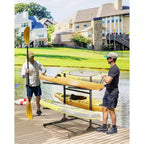 COZONY Support de Rangement pour Kayak Robuste à 2 Niveaux, Support en Acier Double Face pour Garage Quai Abri de Jardin