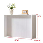 Kings Brand Furniture Lira – Console contemporaine avec façade ondulée