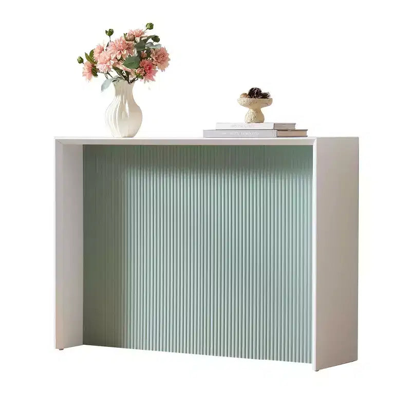 Kings Brand Furniture Lira – Console contemporaine avec façade ondulée