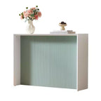 Kings Brand Furniture Lira – Console contemporaine avec façade ondulée