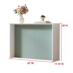 Kings Brand Furniture Lira – Console contemporaine avec façade ondulée