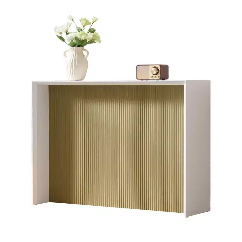 Kings Brand Furniture Lira – Console contemporaine avec façade ondulée