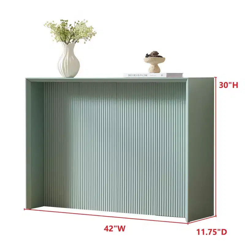 Kings Brand Furniture Lira – Console contemporaine avec façade ondulée