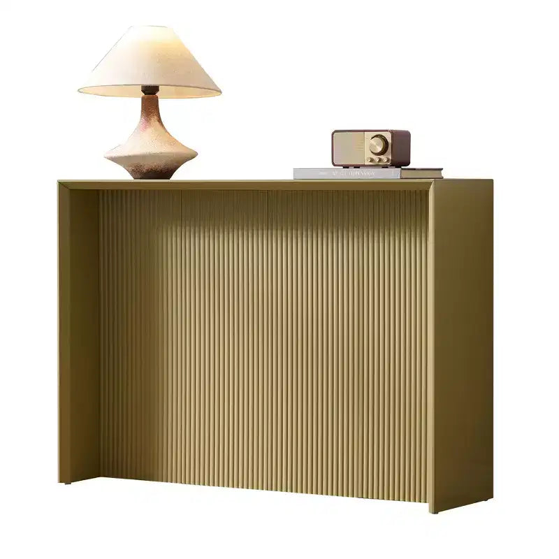 Kings Brand Furniture Lira – Console contemporaine avec façade ondulée