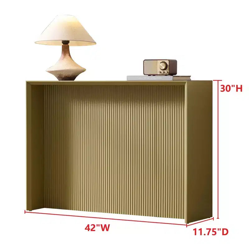 Kings Brand Furniture Lira – Console contemporaine avec façade ondulée