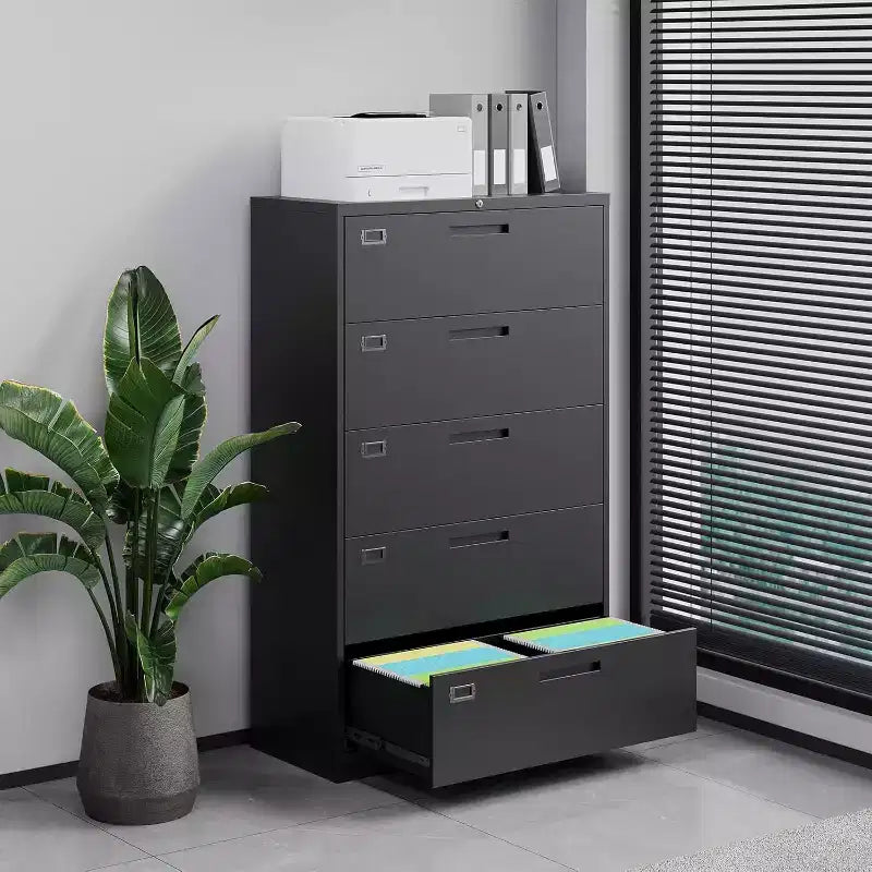 BALHAM TRADE-Classeurs métalliques latéraux avec serrure 5 tiroirs pour documents suspendus et dossiers de format lettre, pour bureau à domicile