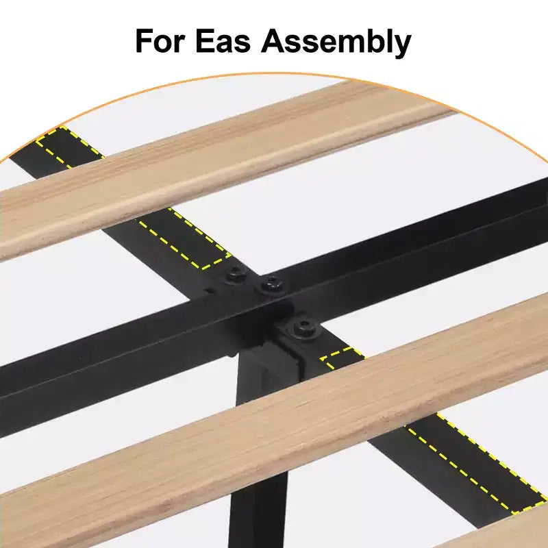 Lit Dyonery en lin naturel, hauteur 140 cm, structure renforcée, convient aux matelas de 20 à 35 cm d'épaisseur, pas besoin de sommier tapissier