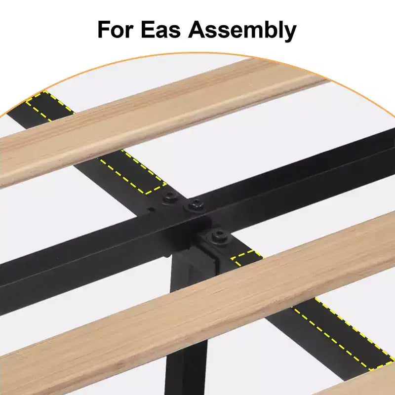 Lit Dyonery en lin naturel, hauteur 140 cm, structure renforcée, convient aux matelas de 20 à 35 cm d'épaisseur, pas besoin de sommier tapissier