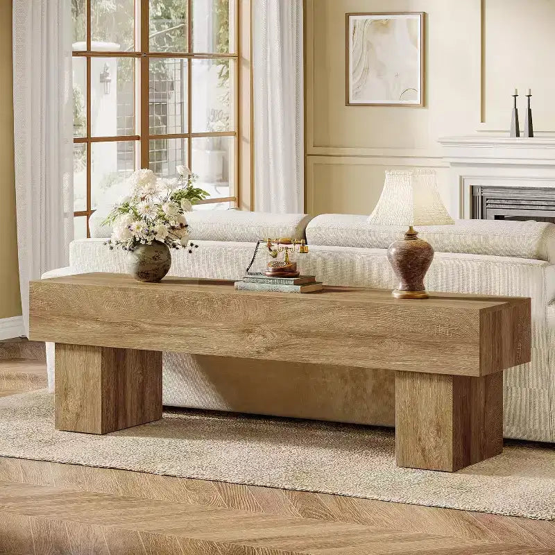 Meuble TV Lantine 63 pouces, meuble de divertissement style ferme et table console basse pour TV 55/60/65 pouces, salon