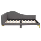 Lit de repos moderne en lin rembourré Luxystar avec tête de lit