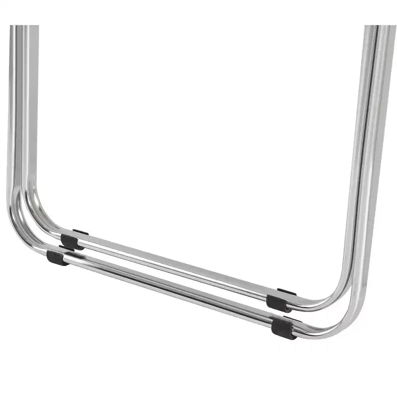 MAYEERTY Chaise pliante transparente Ghost, Siège en plastique acrylique avec cadre en acier chromé, Chaise de salle à manger empilable pour salon, camping, réception