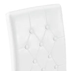 Chaises de salle à manger modernes en polyuréthane rembourrées (lot de 2), pieds en métal argenté, chaises de luxe sans accoudoirs pour cuisine ou salle à manger-Panipeachy